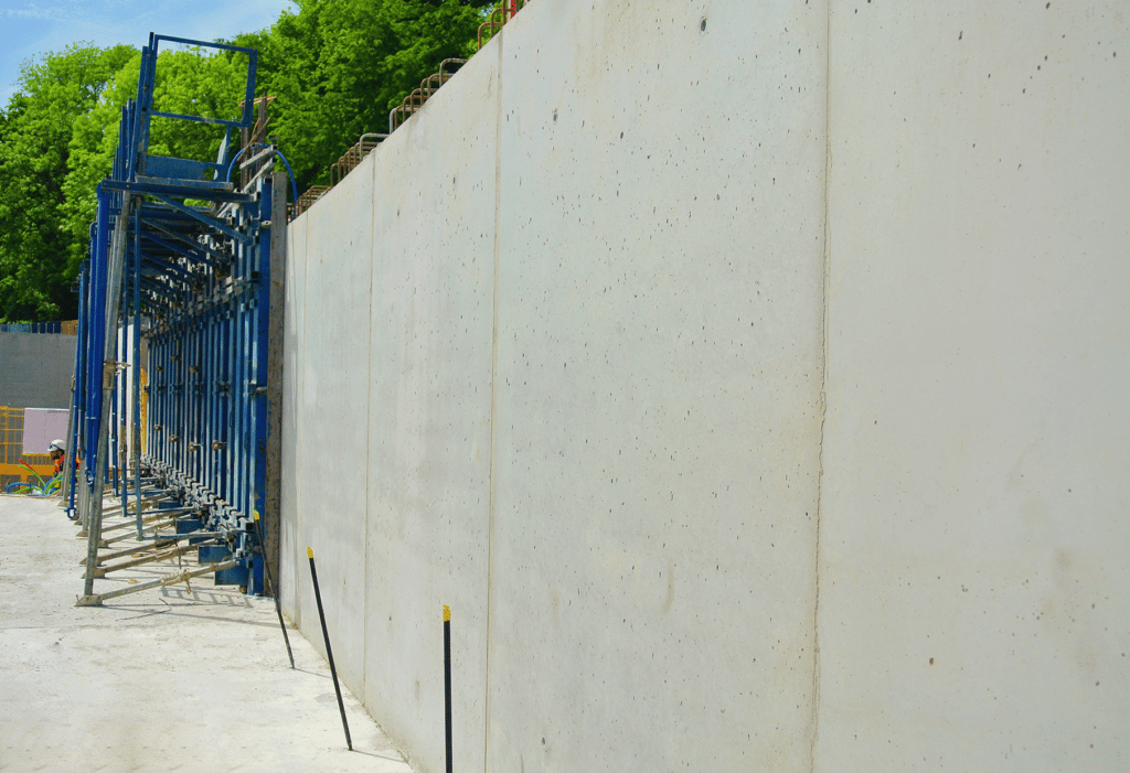 mur décoffré