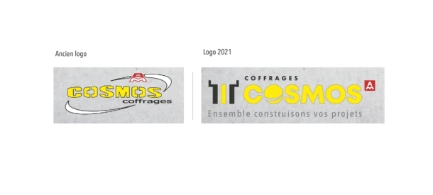 Coffrages COSMOS : Coup de neuf sur notre logo